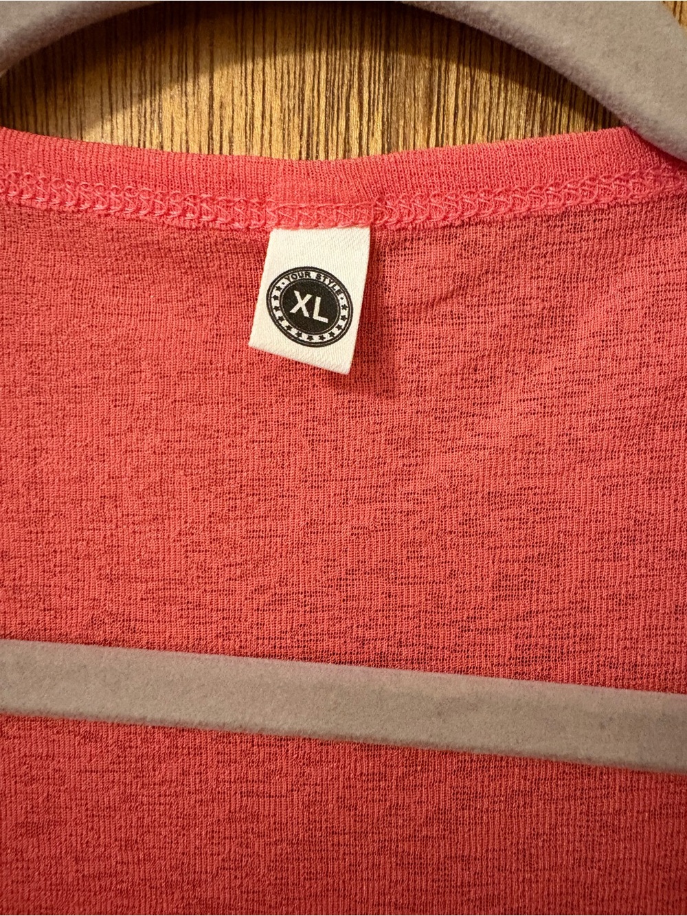Lightweight Coral Pink Cardigan XL/2XL NWOT - Picture 5 of 6